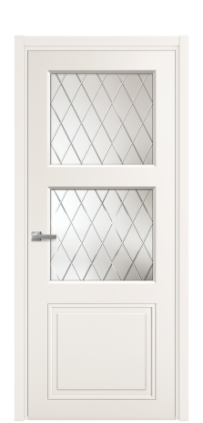 Дверь межкомнатная Stripe 3 Цвет Молочный Покрытие Эмаль  Наличник L 50 Цена 37809