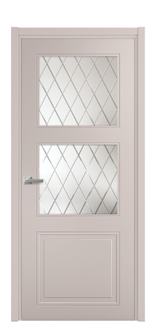 Дверь межкомнатная Stripe 3 Цвет Пудра Покрытие Эмаль  Наличник L 50 Цена 44900