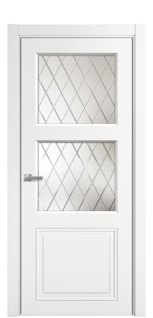 Дверь межкомнатная Stripe 3 Цвет Белый Покрытие Эмаль  Наличник L 75 Цена 35720