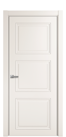Дверь межкомнатная Stripe 3 Цвет Молочный Покрытие Эмаль  Наличник L 75 Цена 39225