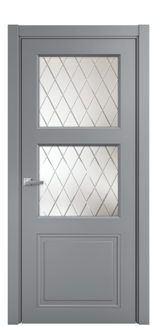 Дверь межкомнатная Stripe 3 Цвет Гриджио Покрытие Эмаль  Наличник L 75 Цена 40800