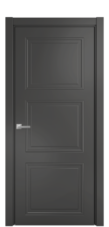 Дверь межкомнатная Stripe 3 Цвет Антрацит Покрытие Эмаль  Наличник L 75 Цена 39225