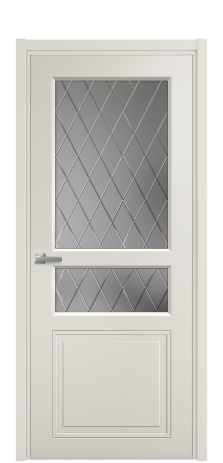 Дверь межкомнатная Stripe 4 Цвет Дымчатый Покрытие Эмаль  Наличник L 50 Цена 36872