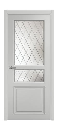 Дверь межкомнатная Страйп 4 Цвет Телегрей Покрытие Эмаль  Наличник L 50 Цена 43948