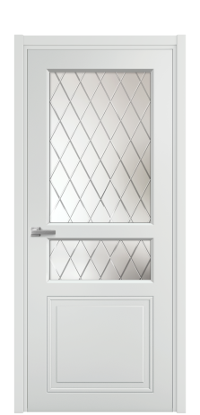 Дверь межкомнатная Страйп 4 Цвет Облачный Покрытие Эмаль  Наличник L 50 Цена 43948