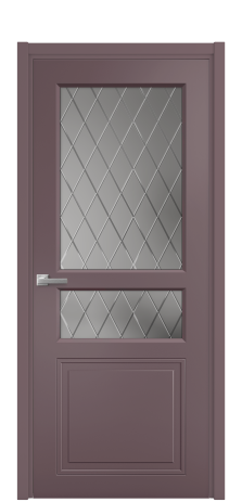 Дверь межкомнатная Stripe 4 Цвет Лиловый Покрытие Эмаль  Наличник L 50 Цена 43963