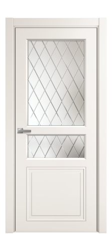 Дверь межкомнатная Stripe 4 Цвет Молочный Покрытие Эмаль  Наличник L 75 Цена 39698