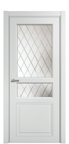 Дверь межкомнатная Stripe 4 Цвет Облачный Покрытие Эмаль  Наличник L 75 Цена 39698