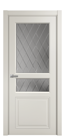 Дверь межкомнатная Stripe 4 Цвет Дымчатый Покрытие Эмаль  Наличник L 75 Цена 39863