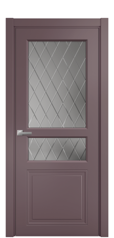 Дверь межкомнатная Stripe 4 Цвет Лиловый Покрытие Эмаль  Наличник L 75 Цена 39863