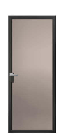 Дверь межкомнатная Frame 01 Цвет Черный Покрытие Алюминий  Наличник Скрытый короб Цена 69703