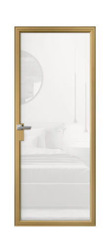Дверь межкомнатная Frame 01 Цвет Латунь Покрытие Алюминий  Наличник Скрытый короб Цена 64096