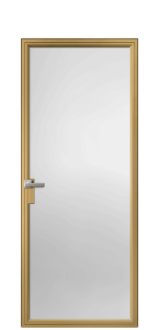 Дверь межкомнатная Frame 01 Цвет Латунь Покрытие Алюминий  Наличник Скрытый короб Цена 74365
