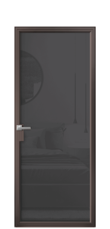 Дверь межкомнатная Frame 01 Цвет Антик Покрытие Алюминий  Наличник Скрытый короб Цена 75130