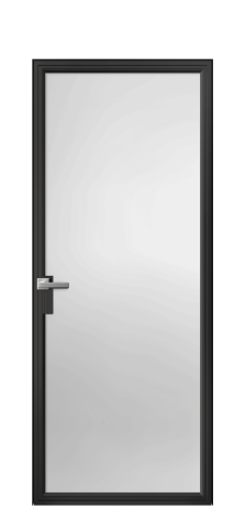 Дверь межкомнатная Frame 01 Цвет Черный Покрытие Алюминий  Наличник Скрытый короб Цена 68543