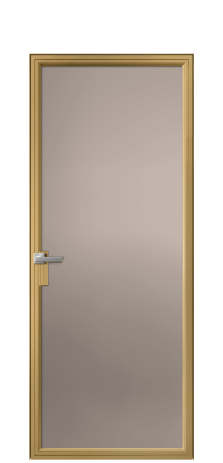 Дверь межкомнатная Frame 01 Цвет Латунь Покрытие Алюминий  Наличник Скрытый короб Цена 73343