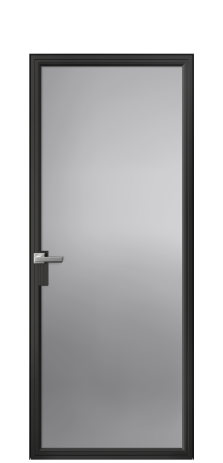 Дверь межкомнатная Фрейм 01 Цвет Черный Покрытие Алюминий  Наличник Скрытый короб Цена 82533