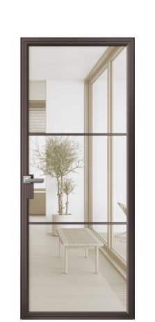 Дверь межкомнатная Frame 03 Цвет Антик Покрытие Алюминий  Наличник Скрытый короб Цена 67480