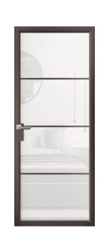 Дверь межкомнатная Frame 04 Цвет Антик Покрытие Алюминий  Наличник Скрытый короб Цена 67981