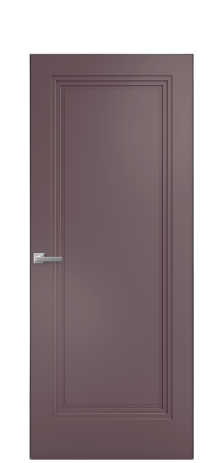 Дверь межкомнатная Step 01 Цвет Лиловый Покрытие Эмаль  Наличник Скрытый короб хром Цена 63200