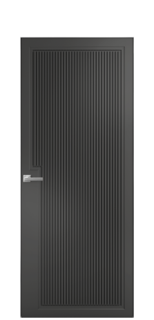 Дверь межкомнатная Step 03 Цвет Антрацит Покрытие Эмаль  Наличник Скрытый короб хром Цена 70928