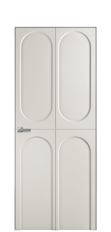 Дверь межкомнатная Anse 4 Цвет Дымчатый Покрытие Эмаль  Наличник Скрытый короб хром Цена 69310