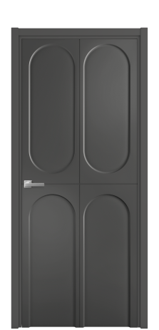 Дверь межкомнатная Anse 4 Цвет Антрацит Покрытие Эмаль  Наличник L 50 Цена 52175