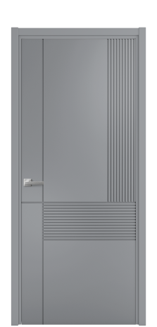 Дверь межкомнатная Меццо 13 Цвет Гриджио Покрытие Эмаль  Наличник L 50 Цена 43818