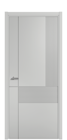 Дверь межкомнатная Mezzo 13 Цвет Телегрей Покрытие Эмаль  Наличник L 50 Цена 42475