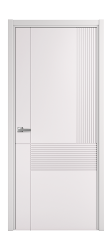 Дверь межкомнатная Mezzo 13 Цвет Крем Покрытие Эмаль  Наличник L 50 Цена 42625