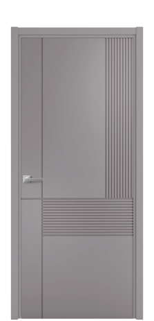 Дверь межкомнатная Меццо 13 Цвет Ирис Покрытие Эмаль  Наличник L 50 Цена 42475