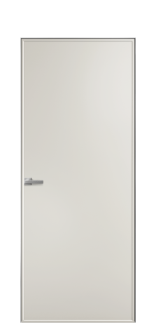 Дверь межкомнатная Line 1 Цвет Дымчатый Покрытие Эмаль  Наличник Скрытый короб хром Цена 40649