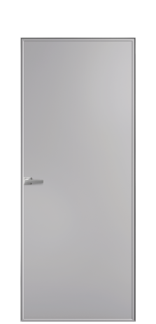 Дверь межкомнатная Line 1 Цвет Галечный Покрытие Эмаль  Наличник Скрытый короб хром Цена 51143