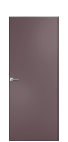 Дверь межкомнатная Line 1 Цвет Лиловый Покрытие Эмаль  Наличник Скрытый короб хром Цена 74810