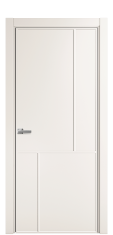Дверь межкомнатная Line 3 Цвет Молочный Покрытие Эмаль  Наличник L 75 Цена 57675