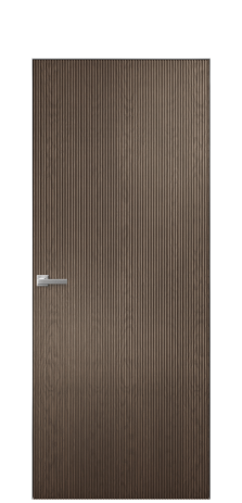 Дверь межкомнатная Бриз 1 Цвет Дуб Марракеш Покрытие Шпон натуральный  Наличник Скрытый короб хром Цена 62350