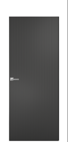 Дверь межкомнатная Breeze 1 Цвет Антрацит Покрытие Эмаль  Наличник Скрытый короб хром Цена 76880