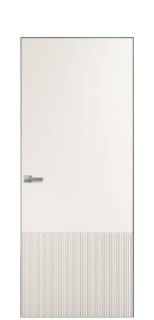 Дверь межкомнатная Breeze 2 Цвет Молочный Покрытие Эмаль  Наличник Скрытый короб хром Цена 76880