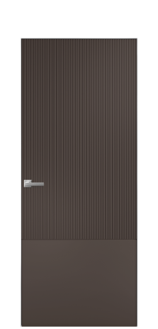 Дверь межкомнатная Бриз 3 Цвет Коричневый Покрытие Эмаль  Наличник Скрытый короб хром Цена 60593