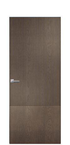 Дверь межкомнатная Breeze 3 Цвет Дуб Марракеш Покрытие Шпон натуральный  Наличник Скрытый короб хром Цена 62350