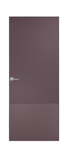 Дверь межкомнатная Бриз 3 Цвет Лиловый Покрытие Эмаль  Наличник Скрытый короб хром Цена 60593
