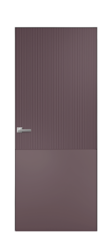 Дверь межкомнатная Breeze 5 Цвет Лиловый Покрытие Эмаль  Наличник Скрытый короб хром Цена 76880