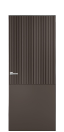 Дверь межкомнатная Breeze 5 Цвет Коричневый Покрытие Эмаль  Наличник Скрытый короб хром Цена 76880