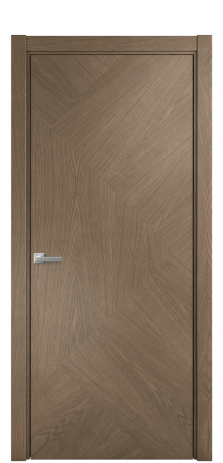 Дверь межкомнатная Юнит 08 Цвет Дуб Мускат Покрытие Шпон натуральный  Наличник L 75 Цена 62050