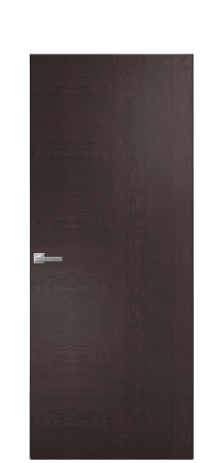 Дверь межкомнатная Unit 09 Цвет Мореный Дуб Покрытие Шпон натуральный  Наличник Скрытый короб хром Цена 69560