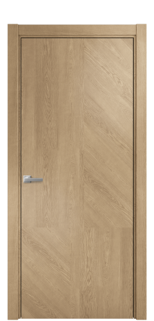 Дверь межкомнатная Юнит 11 Цвет Дуб Светлый Покрытие Шпон натуральный  Наличник L 75 Цена 58050