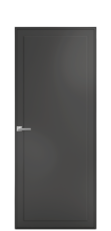 Дверь межкомнатная Лайн 5 Цвет Антрацит Покрытие Эмаль  Наличник Скрытый короб хром Цена 51143