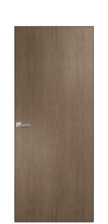 Дверь межкомнатная Порте 39-00 в шпоне Цвет Дуб Мускат Покрытие Шпон натуральный вертикаль Наличник Скрытый короб хром Цена 38338