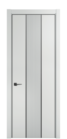 Дверь межкомнатная Меццо Слот 11 Цвет Облачный Покрытие ЭМАЛИ Эмаль Наличник  L 75 Цена 48540